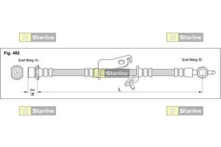 Тормозний шланг STARLINE HA ST.1183