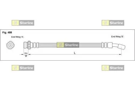 Тормозний шланг STARLINE HA ST.1224