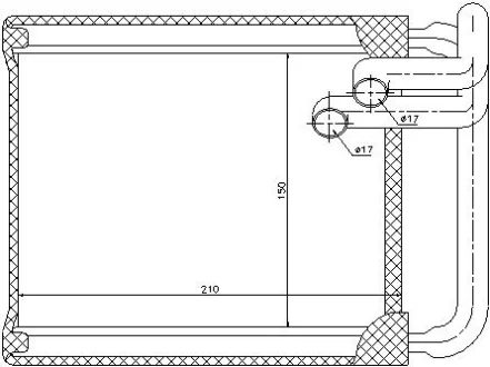 HY I30 2007 Радіатор опалення 2.0 CRDI VGT STARLINE HY6213