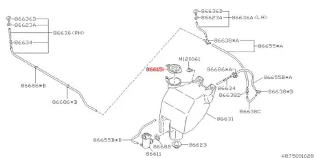 Кришка SUBARU 86615AA060