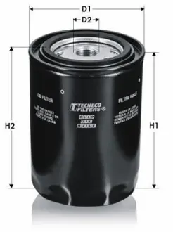 Фільтр масла (h=115mm) Audi 100 2,0TD/2,4D 8/89- Tecneco OL299