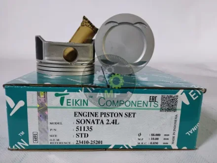 Поршень ДВС STD (4ед.+пальцы)) Hyundai Sonata THETA 2.4 MPI, THETA FF (04-) (51135-STD) TEIKIN 51135STD