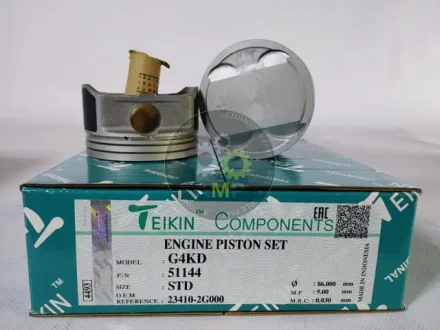 Поршень ДВЗ STD (4од.+пальці) Hyundai 2.0 (G4KD) IX-35 (09-), Sonata (09-), Tucson (09-) (51144-STD) TEIKIN 51144STD