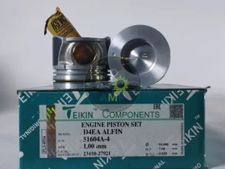 Поршні ремонт (+1.00мм) (к-кт на мотор) hyundai d4ea alfin TEIKIN 51604A4100
