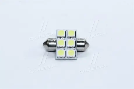 Лампа LED Софитные C5W 24V T11x31-S8.5 (6 SMD size5050) белый <> TEMPEST Tmp-08T11-24V
