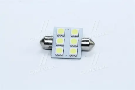 Лампа LED Софитные C5W 24V T11x36-S8.5 (6 SMD size5050) <> TEMPEST Tmp-11T11-24V