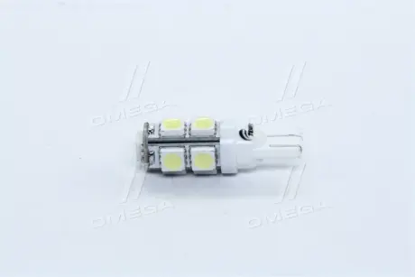 Лампа LED б/ц габарит и приборная панель T10 9SMD W5W 12V WHITE <> TEMPEST Tmp-15T10-12V