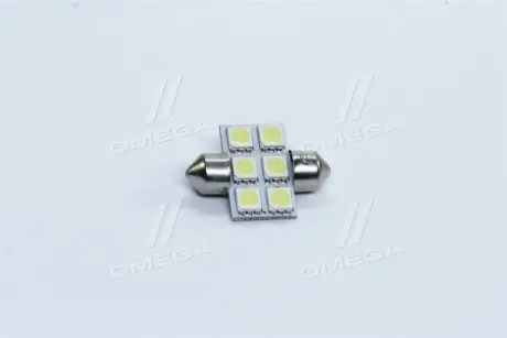 Лампа LED Софитные C5W 12V T11x31-S8.5 (6SMD, размер 5050) белый <> TEMPEST Tmp-18T11-12V