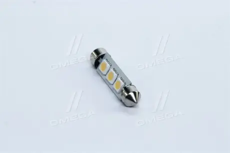 Лампа LED Софитные C5W 12V T11x41-S8.5 (3 SMD, размер 5050) WARM WHITE <> TEMPEST Tmp-27T11-12V