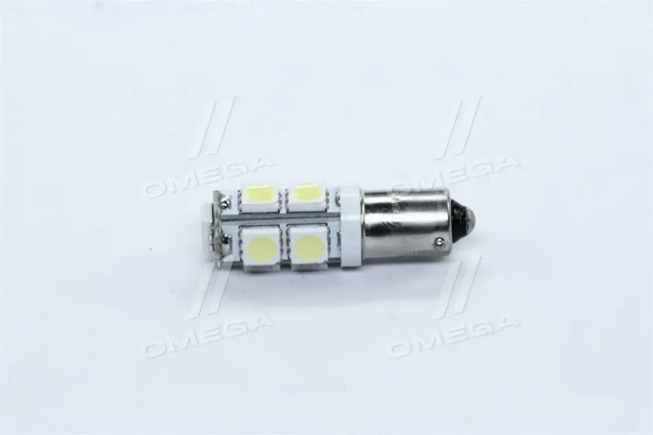 Лампа LED габарит, посветка панелі приладів T8-03 9SMD (розмір 5050) T4W (BA9s) білий 24V <> TEMPEST Tmp-34T8-24V (фото 1)