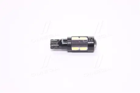 Лампа LED б / ц габарит, панель приладів, салон 12V T10 (W5W) W2.1x9.5D 10SMD CANBUS WHITE <> TEMPEST Tmp-L1180CH-24