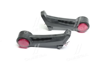 Ліхтар габаритний LED кутовий 45гр. 12/24V 19см. (18 діодів) червоний/білий TEMPEST TP02-55-103