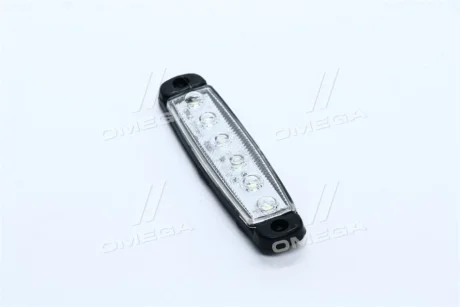 Ліхтар габаритний 12/24V LED білий (6 діодів, 1ряд) TEMPEST TP09-09-116