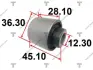 Сайлентблок рычага mitsubishi galant 2.4 94-97 TENACITY AAMMI1004 (фото 1)