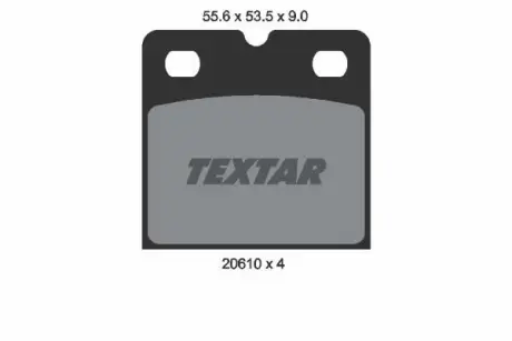 Комплект гальмівних колодок TEXTAR 2061005