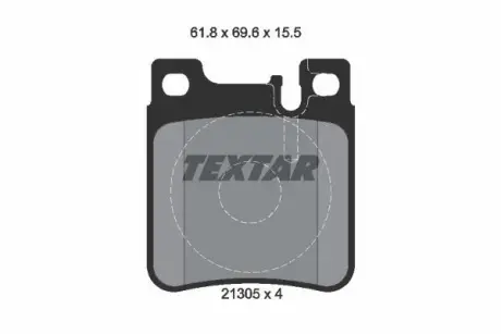 Колодки дискового тормоза TEXTAR 2130501