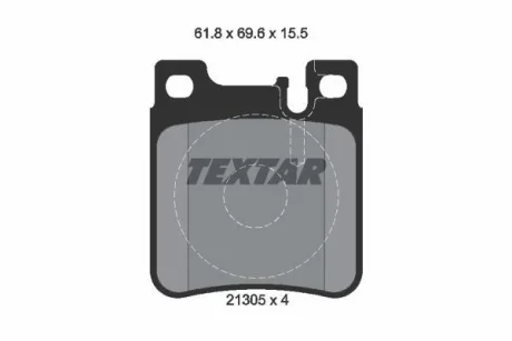 Тормозные колодки дисковые Textar TEXTAR 2130504