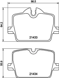 Колодки гальмівні (задні) BMW 3 (G20/G21/G80/G81)/Z4 (G29) 18-/4 (G22/G82) 20-(з датчиком) (Trw) Q+ TEXTAR 2143301
