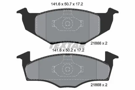 Гальмівні колодки SEAT/SKODA/VW Arosa/Fabia/Fox/Lupo/Polo "F "92>> ="" TEXTAR 2186602