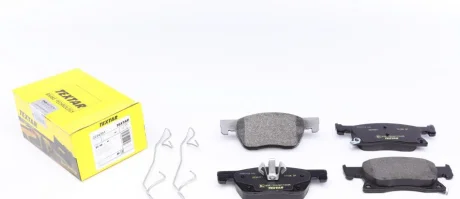 Комплект гальмівних колодок передн (з комплектуючими), OPEL ASTRA K 1.0-1.6D 06.15-12.21 TEXTAR 2234201