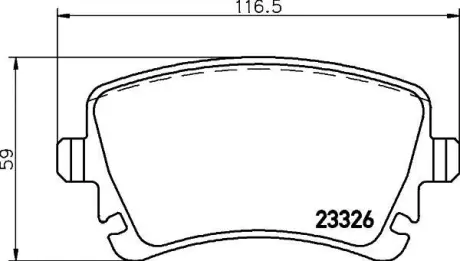 Гальмівні колодки VW Phaeton "R "02-16 ="" TEXTAR 2332603