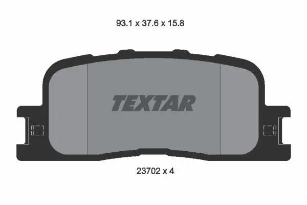 Гальмівні колодки до дисків TEXTAR 2370201 (фото 1)