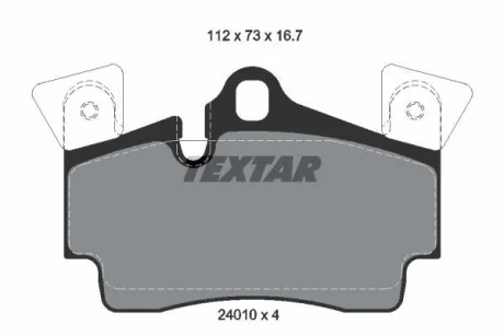 Комплект тормозных колодок, дисковый тормоз Textar TEXTAR 2401001