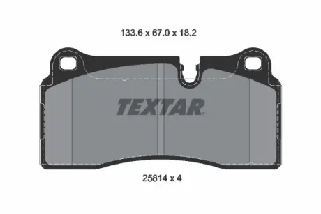 Гальмівні колодки BMW M2/M3/M4 "R "14-21 ="" TEXTAR 2581401