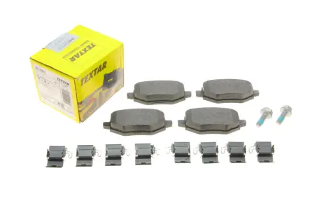 Комплект гальмівних колодок задній., DS DS 3 / DS 3 ALFA ROMEO JUNIOR CITROEN C3 AIRCROSS II, C3 IV, C4 III, C4 X FIAT 600E / 600, GRANDE PANDA JEEP AVENGER LANCIA YPSILON 1.2-Electric 05.19- TEXTAR 2619801
