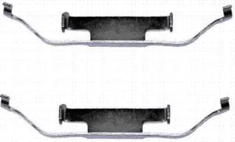 Планка супорта (заднього) прижимна (к-кт) BMW 3 (E90)/7 (E32)/5 (E34) (Teves) TEXTAR 82028700