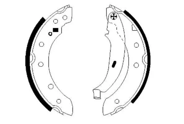 Гальмівна колодка CITROEN SAXO, XSARA, ZX DACIA LOGAN PEUGEOT 106 II, 206, 206+, 306 RENAULT CLIO II, LAGUNA I, LOGAN I, SANDERO/STEPWAY I, THALIA I, THALIA II, THALIA III 1.0-Electric 03.91- TEXTAR 91048000 (фото 1)