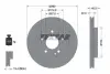 Диск гальмівний MERCEDES A1(W168) &quot;F D=260mm &quot;97-&quot;04 =&quot;&quot; TEXTAR 92091303 (фото 1)