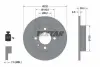 Диск гальмівний задн Лів/Прав (без маточини) SEAT AROSA, CORDOBA, CORDOBA VARIO, IBIZA II VW LUPO I, POLO, POLO III, POLO III CLASSIC 1.0-1.9D 02.93-07.05 TEXTAR 92098203 (фото 1)