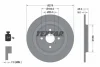Диск гальмівний задн лів/прав (без маточини) TOYOTA YARIS, YARIS / VIOS 1.0-1.8 01.05-06.20 92161903 TEXTAR 92161900 (фото 1)