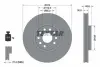Диск гальмівний SEAT/SKODA/VW Alhambra/Kodiaq/Sharan/Tiguan "F D=314mm "10>> ="" TEXTAR 92232405 (фото 2)