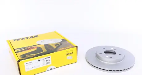 Диск гальмівний (передній) Hyundai Elantra/I30 II 11-/Kia Cee\'D/ Cerato III 13- (280x23) PRO TEXTAR 92243103