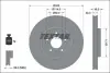 Диск гальмівний передній. HYUNDAI TUCSON KIA SPORTAGE V 1.6-2.5 11.20- TEXTAR 92337103 (фото 2)