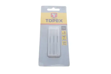Набор инструментов для резьбы (метчики) M3 3 ед.. TOPEX Topex 14A203