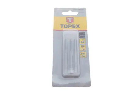 Метчик M6, набор 3 шт.*1 уп. (TOPEX) Topex 14A206