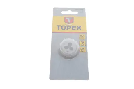 Плашка М5, 25 х 9 мм TOPEX Topex 14A305