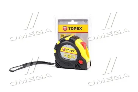 Рулетка стальная лента 10 м x 32 мм, магнит (TOPEX) Topex 27C340