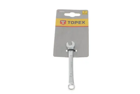 Ключ рожково-накидный 7 мм L-100 мм TOPEX Topex 35D381