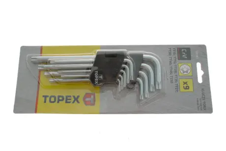 Набор ключей Г-под. Torx T10-T50 TOPEX Topex 35D961
