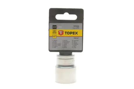 Головка торцева 1/2" 22 мм TOPEX Topex 38D722