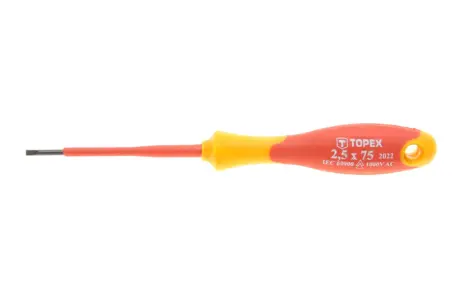 Викрутка 1000В SL2,5 75 мм TOPEX Topex 39D470