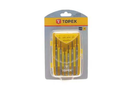 Набор отверток прецизионных SL, PH 6 ед.. TOPEX Topex 39D559