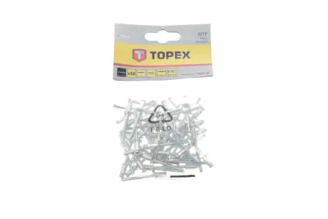 Алюминиевые заклепки 4.8 мм х 8 мм, 50 шт.*1 уп. (TOPEX) Topex 43E501