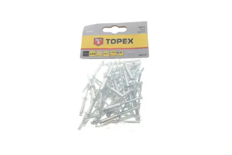 Алюминиевые заклепки 4.8 мм х 18 мм, 50 шт.*1 уп. (TOPEX) Topex 43E505