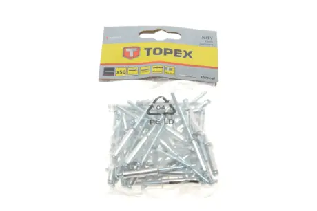Заклепка Ø4,8x23 mm 50 од. TOPEX Topex 43E507