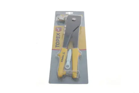 Заклепник для заклепок алюминиевых (d=2.4/3.2/4.0/4.8mm) (2 позиции) TOPEX Topex 43E712